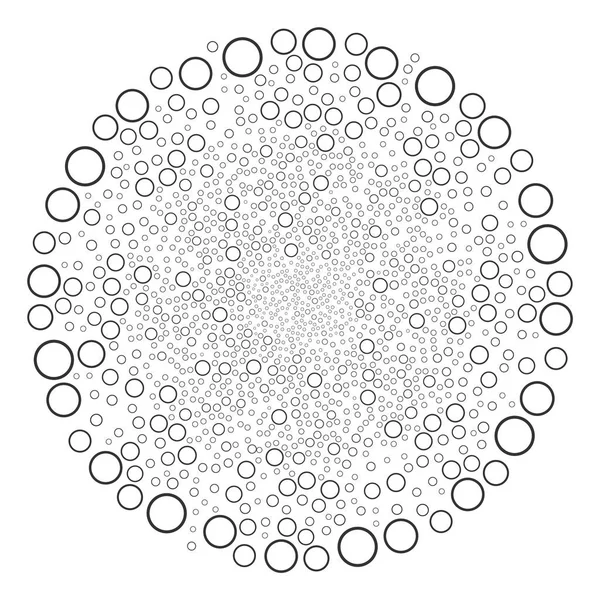 Cirkel bubbla fyrverkerier sfär — Stock vektor