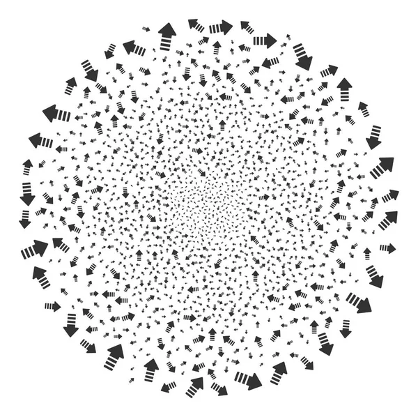 矢印ポインター花火球 — ストックベクタ