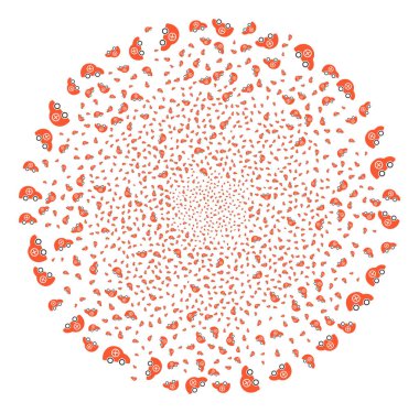 Ambulans araba havai fişek Küre