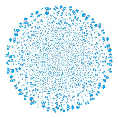 Adam havai fişek küre yemek