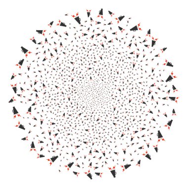 Uyarı megafon havai fişek Küre