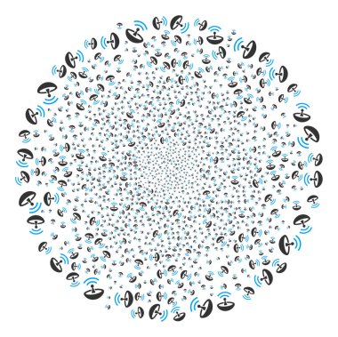 Uzay anten havai fişek Küre