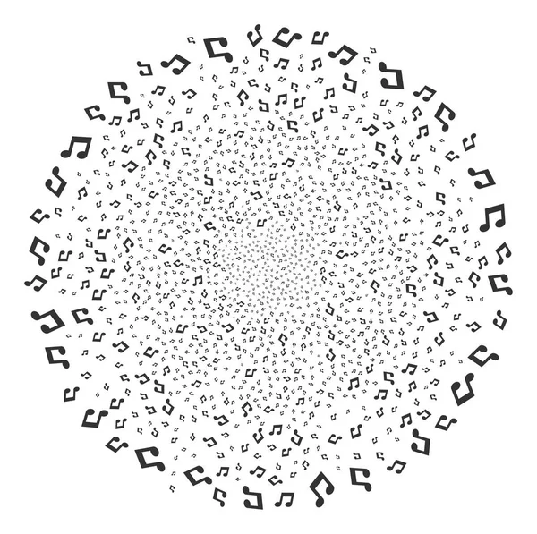 Esfera de fogos de artifício musical — Vetor de Stock