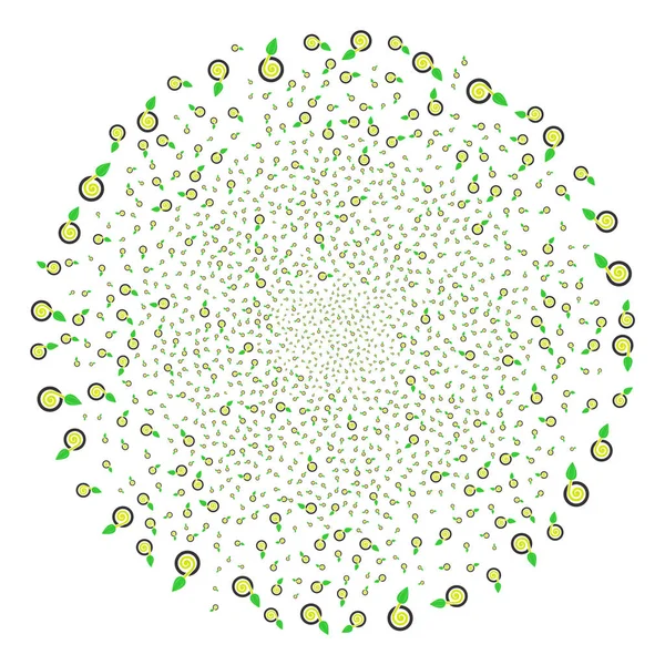 Feu d'artifice de germination de graines Sphère — Image vectorielle