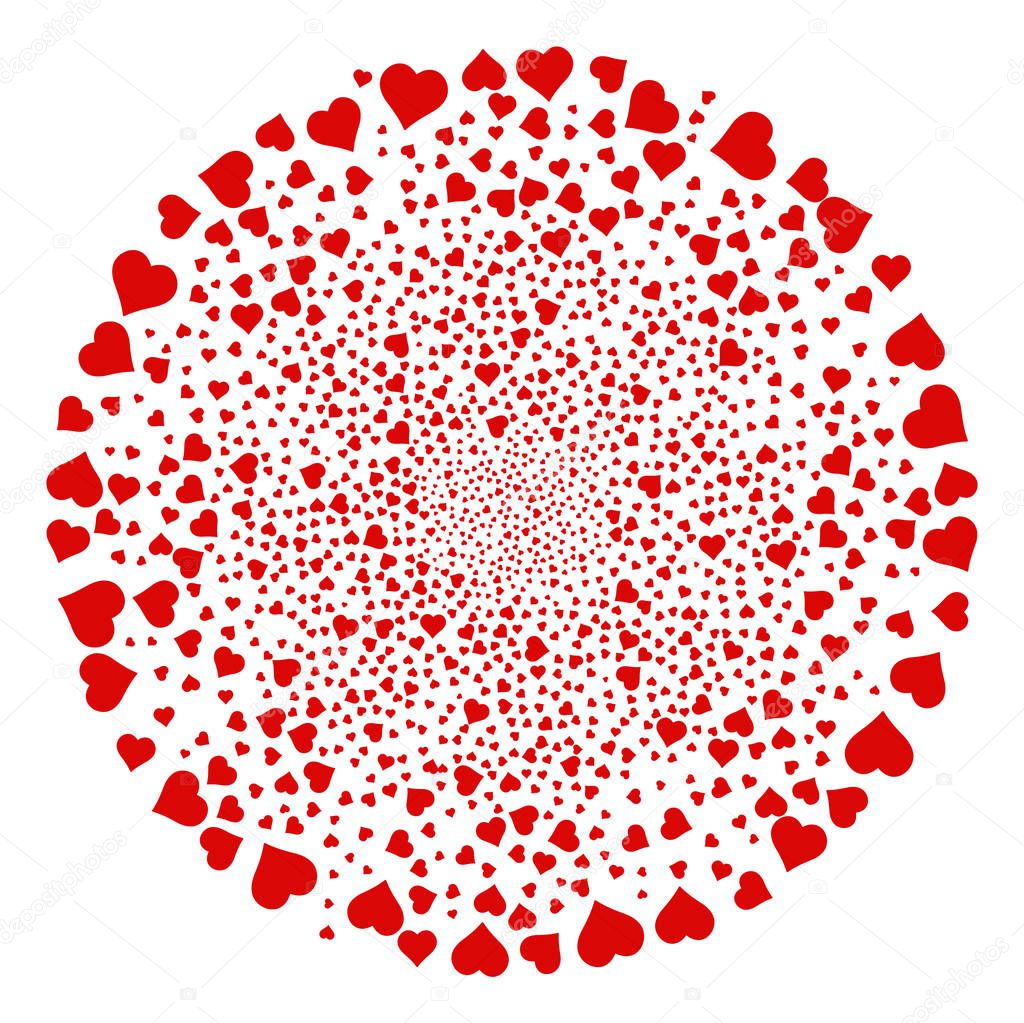Valentine Heart Fireworks Sphere