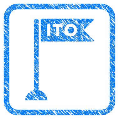 Ito bayrak işareti damgası çerçeveli