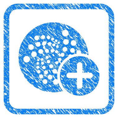 Artı Iota damga çerçeveli