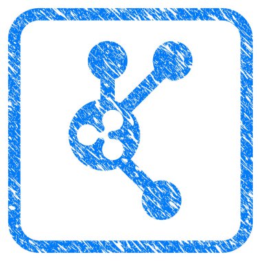 Dalgalanma bağlanma düğümleri çerçeveli damgası