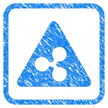 Dalgalanma tehlike damga çerçeveli