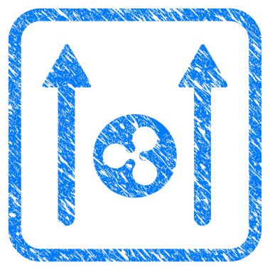 Dalgalanma para gönder okları damga çerçeveli