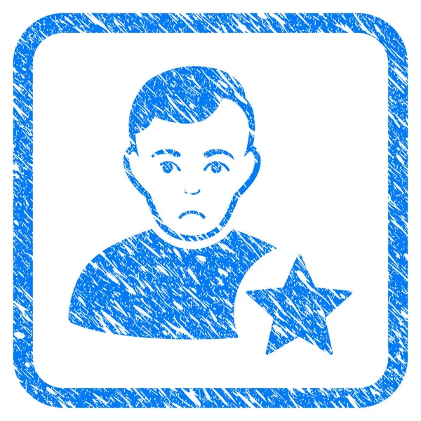 Valoración de los usuarios Star Framed Stamp — Vector de stock