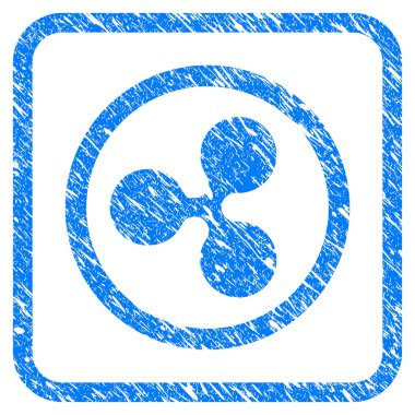 Yuvarlak dalgalanma damga çerçeveli