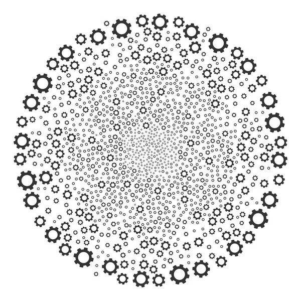 齿轮循环 Globula — 图库矢量图片