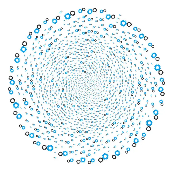 Engrenages Sphère centrifuge — Image vectorielle