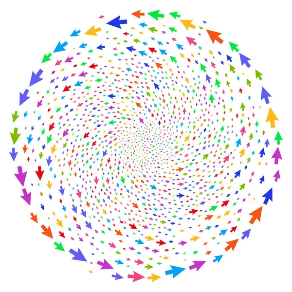 Curseur flèche tourbillon Cercle — Image vectorielle