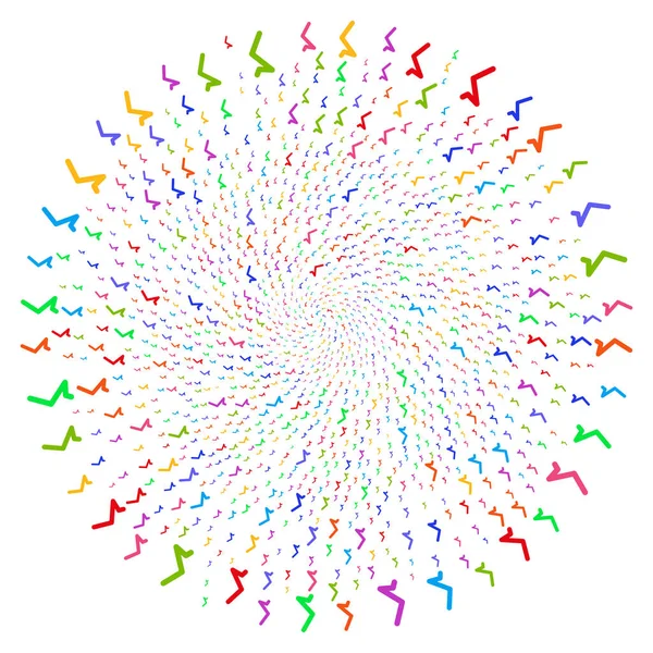Sqrt Spirale explosant Globula — Image vectorielle