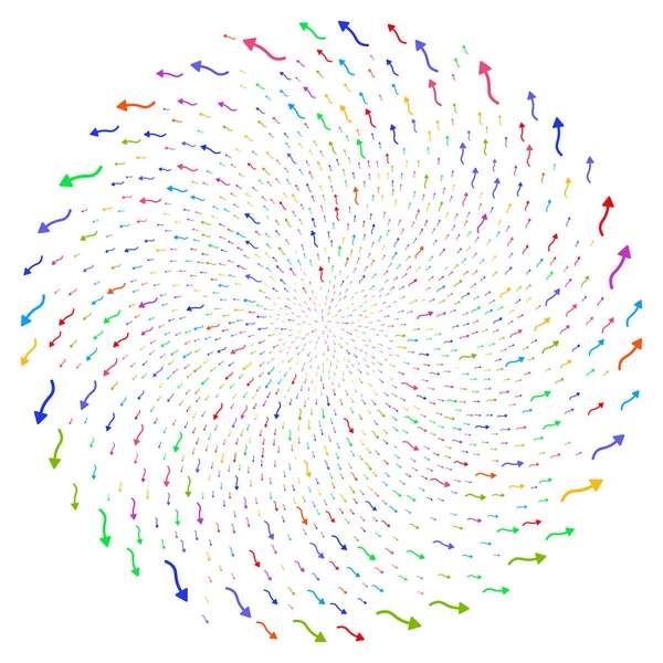 Cercle de cycle de flèche courbe — Image vectorielle