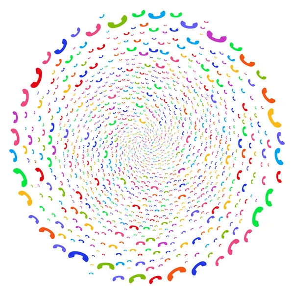 Appelez Twirl Round Cluster — Image vectorielle