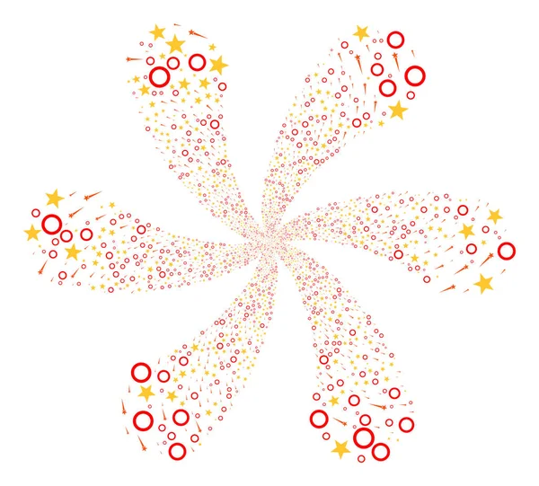 Цветочный скопление звёзд Конфетти — стоковое фото