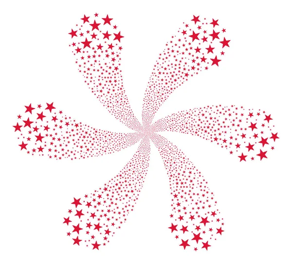 Confettis Star Cycle Stream — Image vectorielle