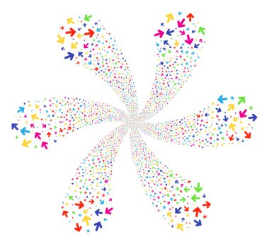 Ok yönünü Curl havai fişek