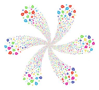 Bankacılık harita işaretleyici döndürme Twist