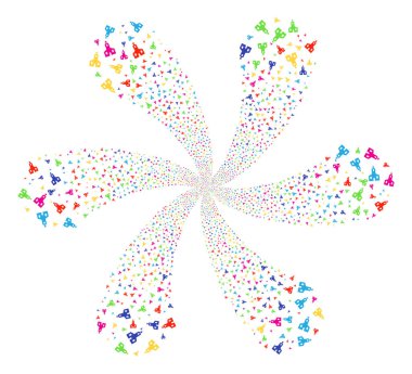 Christian Church döndürme çiçek küme