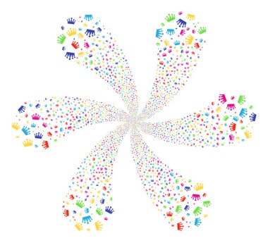 Taç burgu çiçek altı yaprakları ile