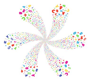 Para birimi simgeleri döndürme akışı