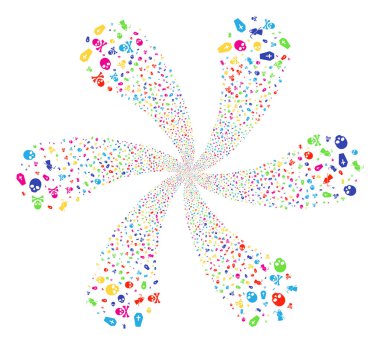 Ölüm girdap çiçek küme