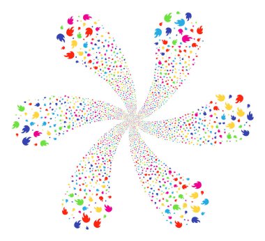 Yangın alev Curl Bang