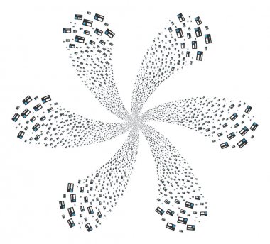 Kart döndürme çiçek küme bankacılık