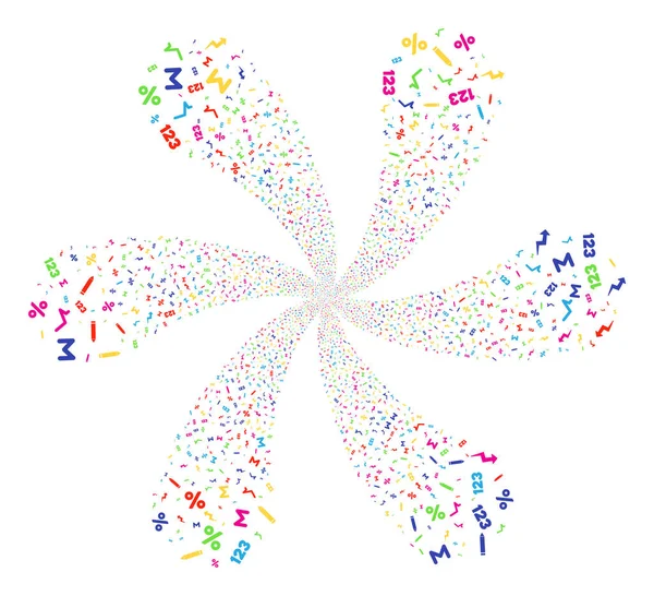 Matematik sembolleri siklonik hareket