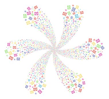 Lisans siklonik çiçek şekil