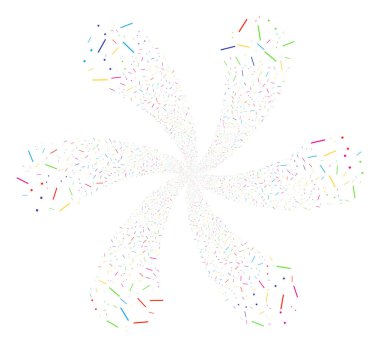 Çizgiler ve noktalar Bang girdap