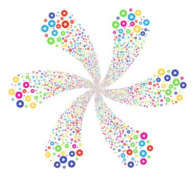 Kalite girdap çiçek şekil