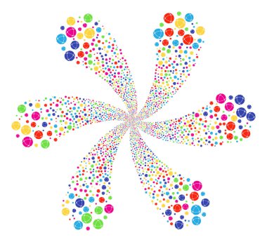 Internet girdap çiçek küme