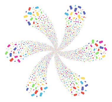 Video Gpu kartı girdap soyut çiçek