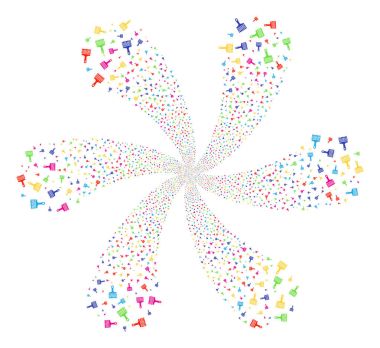 Geniş fırça dön Twist