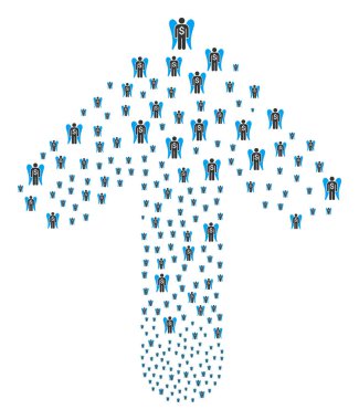 Melek yatırımcı ile yol ok şekli oluşturan