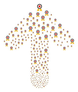 Yukarı ok şekli sertifika mühür ile amacı