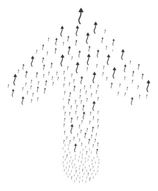 İleride yol ok şekli ile Eğri ok