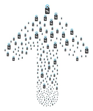 İleride yol ok kompozisyon indirim etiketi ile