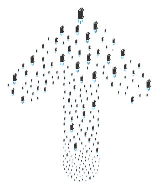 Hızlı teslimat araba ile hedef ok rakamını oluşturan