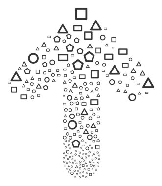 İleri amaç ok şekli ile geometrik şekiller