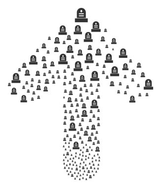 Önceden hedef ok şekil with Grave