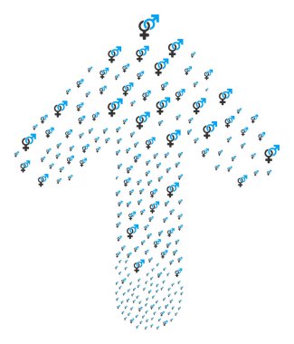 İleri gezinti ok kolaj heteroseksüel simgesiyle