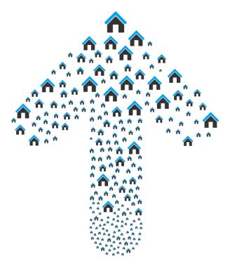 İleri şekilde ok şekli ile ev