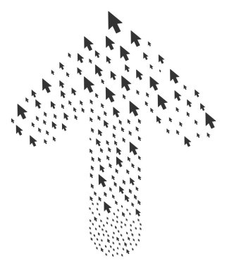 Fare imleci ile hareket ok şekli