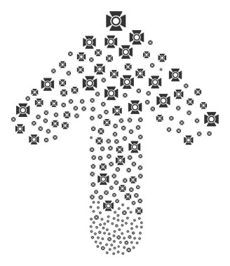 Projektör ile yönlü oku kompozisyon